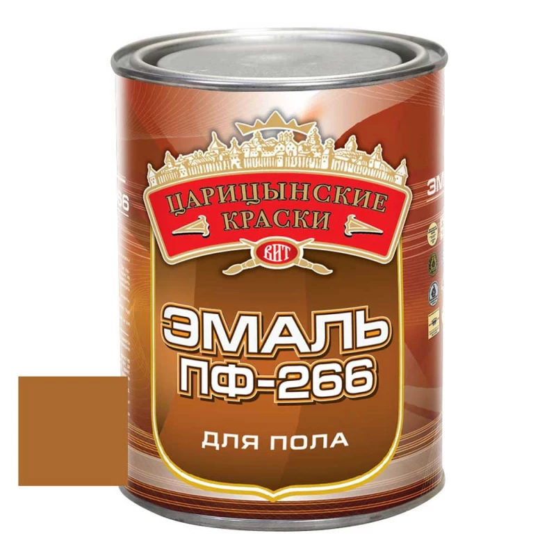 ВИТ Эмаль д/пола золот-кор. ПФ-266 0,8 кг.(14)
