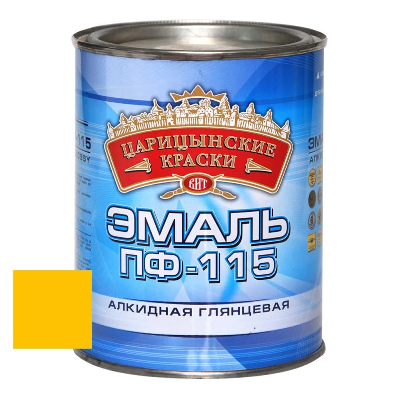 ВИТ Эмаль желтая ПФ 115  0,8 кг(14)