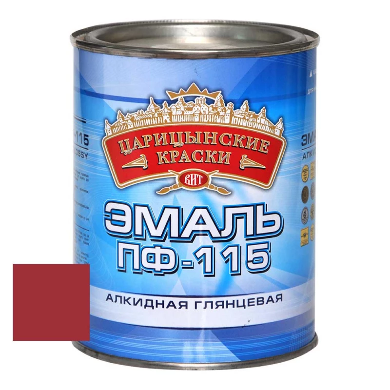 ВИТ Эмаль вишня ПФ 115  0,8 кг.(14)