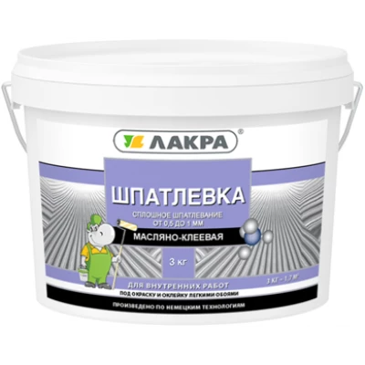 Шпатлевка масл-клеевая Лакра 3кг (1)