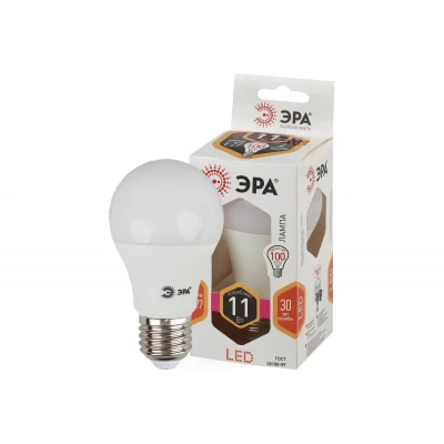 Лампа светодиод ЭРА LED smd A60-11W-827-E27