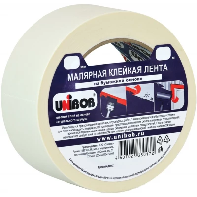 84727СП Клейкая лента малярная 38мм х 25м UNIBOB (48)