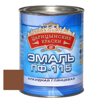 ВИТ Эмаль коричневая ПФ 115  0,8 кг.(14)