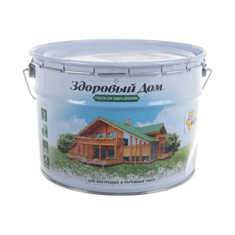 Здоровый Дом деревозащитное ср-во Еловая зелень 10л Л-С