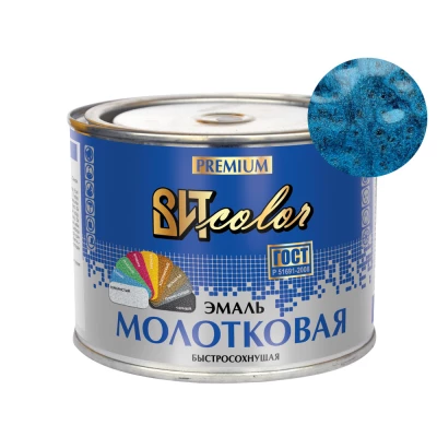 ВИТ Эмаль с молотковым эффектом синяя 0,4 кг.(12)