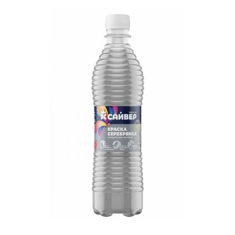 Серебрянка алкидная фас 0.5л (25) САЙВЕР