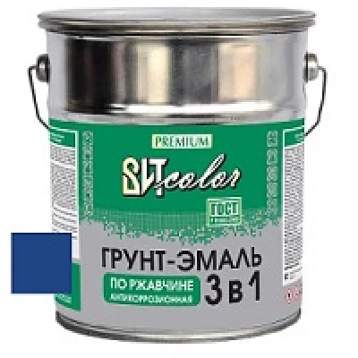 ВИТ Грунт-эмаль по ржавчине 3 в 1 синяя color 5кг(3)