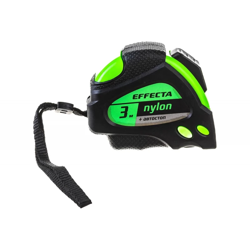 580316 Рулетка Effecta Nylon -3м/16 мм с магнитом, автостопом, лентой нейлон