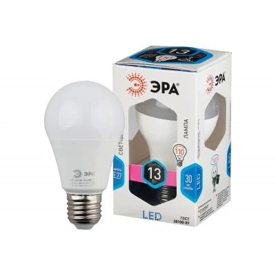 Лампа светодиод ЭРА LED smd A60-13W-840-E27