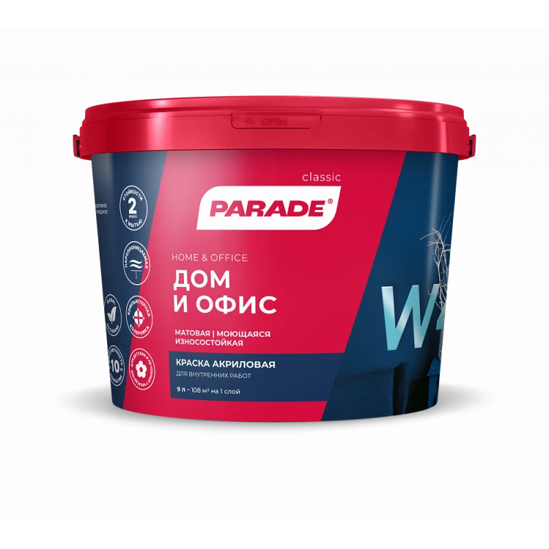 Краска акрил. PARADE W4 база С 9л