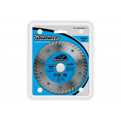 511125 Диск алмазный DIAFORCE TURBO BASIC 125х22,23х7,5x1,9 мм сухой рез