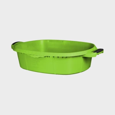 Таз DECOR хозяйственный 21 л, 2К ручки, зелен (5 шт) 633-3021