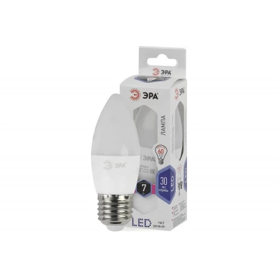 Лампа светодиод ЭРА LED smd B35-7w-860-E27