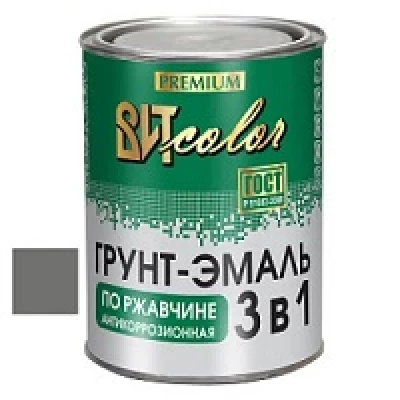 ВИТ Грунт-эмаль по ржавчине 3 в 1 темно-серая color 0,8кг(14)