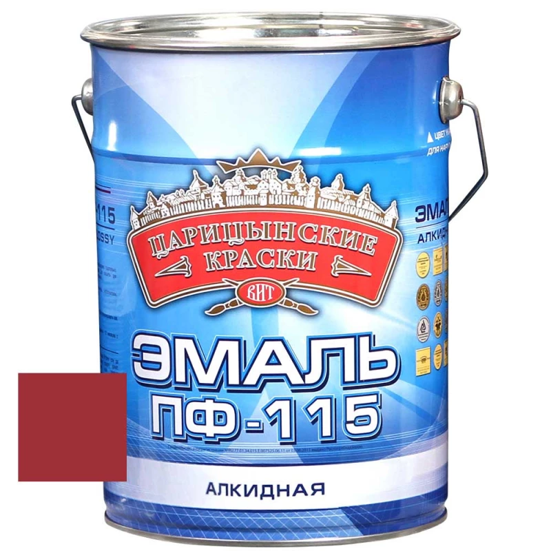 ВИТ Эмаль вишня ПФ 115  5 кг.(3)