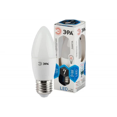 Лампа светодиод ЭРА LED smd B35-7w-840-E27