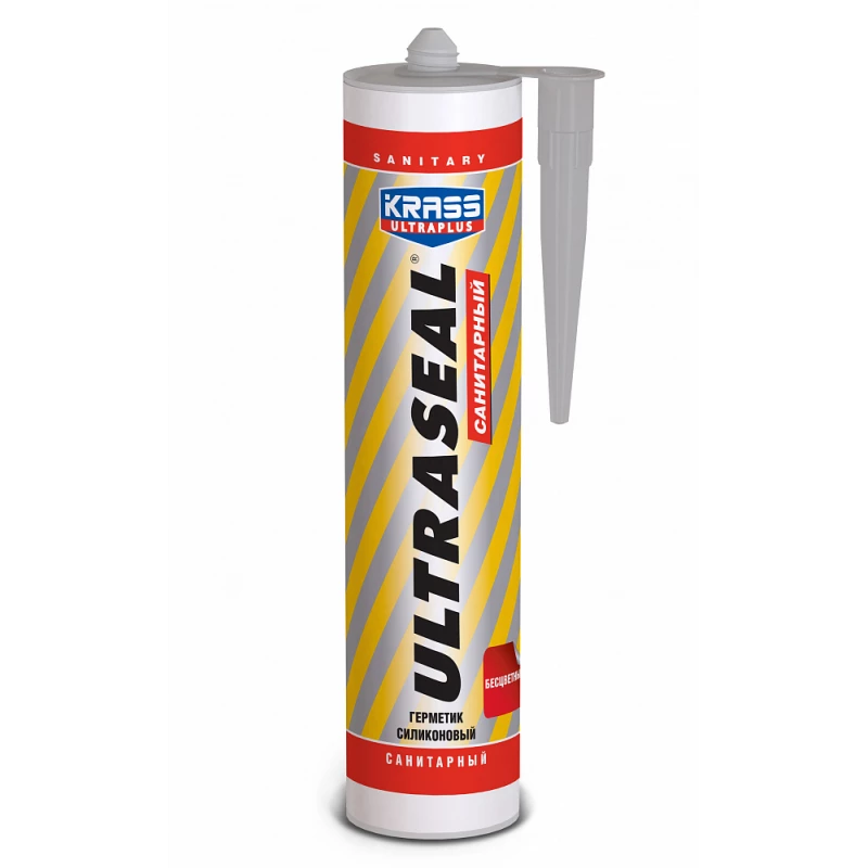 Герметик силикон KRASS Ultraseal санитар Бесцв 260(12)