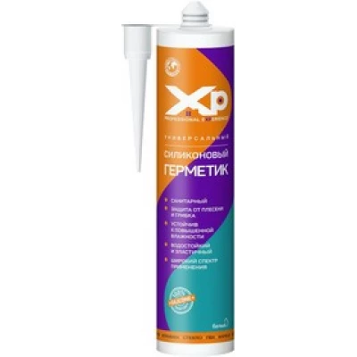 Герметик силиконовый «XP», санитарный, белый, 260 мл (24)