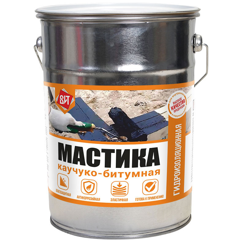ВИТ Мастика каучуко-битумная 4кг.(3)
