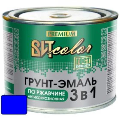 ВИТ Грунт-эмаль по ржавчине 3 в 1 синяя  ВИТ color  0,4 кг. (12)