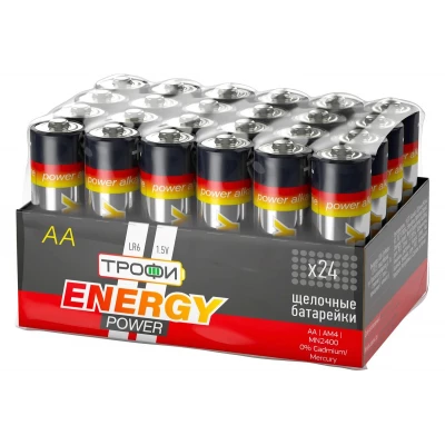 Батарейки Трофи LR6-24 bulk ENERGY POWER Alkaline (24/720/21600) (пальчик)