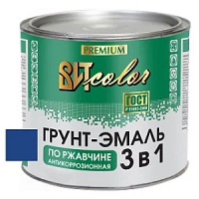 ВИТ Грунт-эмаль по ржавчине 3 в 1 синяя color 1,8кг.(6)
