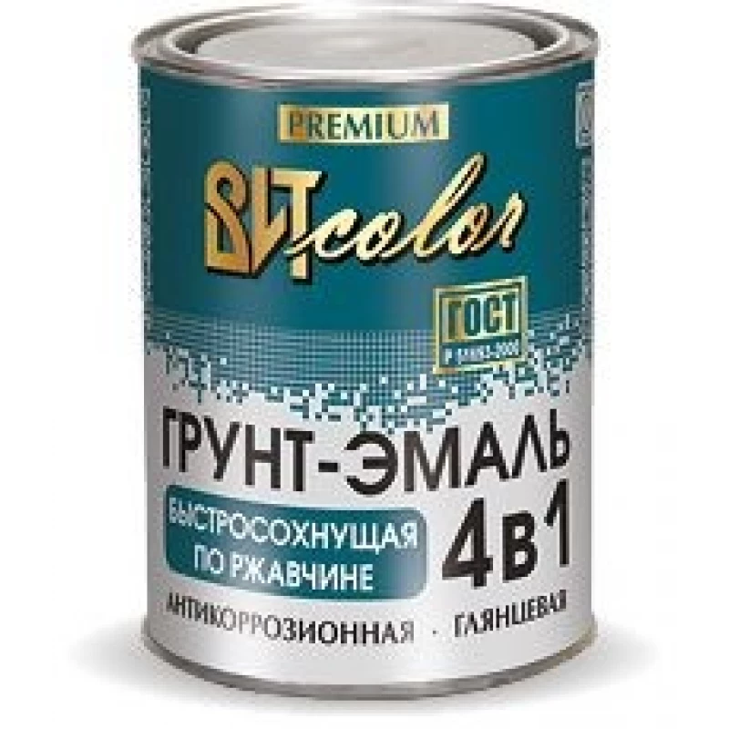 ВИТ Грунт-эмаль по ржавч 4 в 1 зеленая быс-щая 1,8кг(6)