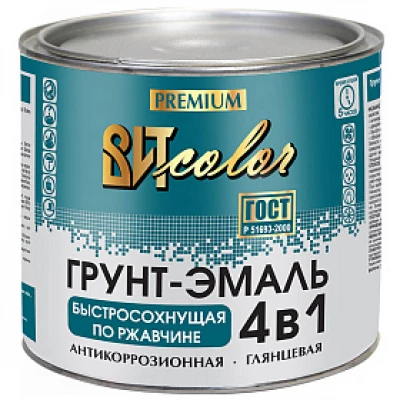 ВИТ Грунт-эмаль по ржавч 4 в 1 темно-серая быс-щая 1,8кг(6)