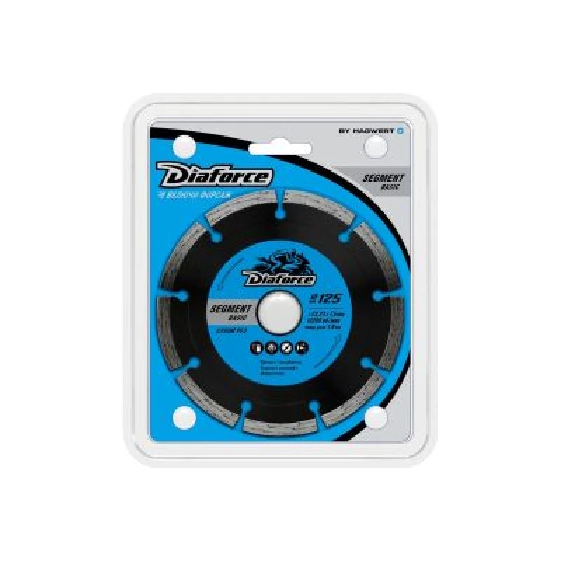 510125 Диск алмаз. сух.рез 125х22,23х7,5х19мм DIAFORCE SEGMENT BASIC