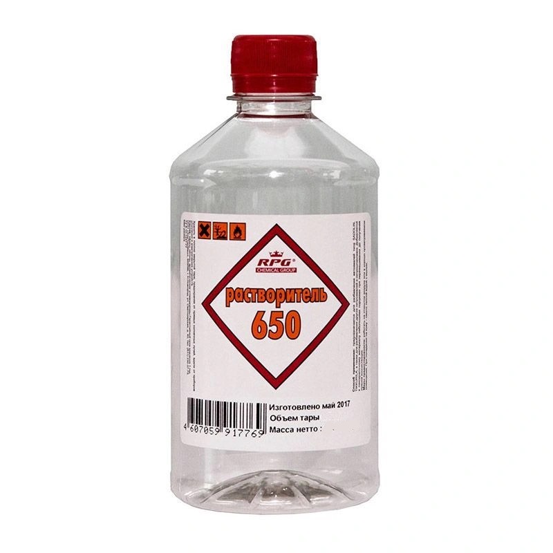 Растворитель 650, ПНД  0,5 л.(25шт)