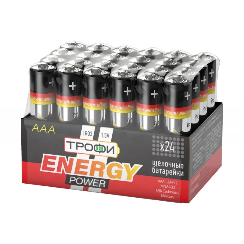 Батарейки Трофи LR03-24 bulk ENERGY POWER Alkaline (24/1080/32400) (мизинец)
