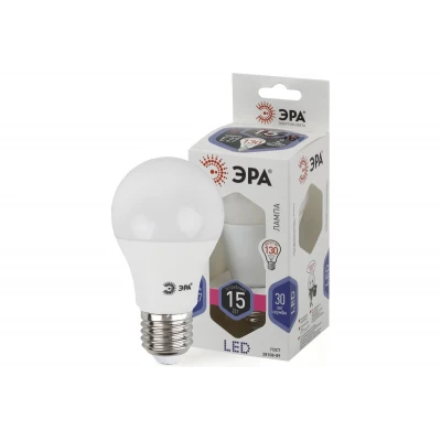 Лампа светодиод ЭРА LED smd A60-15W-860-E27 15Вт груша хол дневной свет