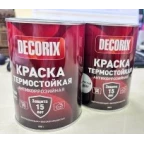 0750-01 Краска термостойкая +1000°С DECORIX, банка 0,8 кг., чёрный