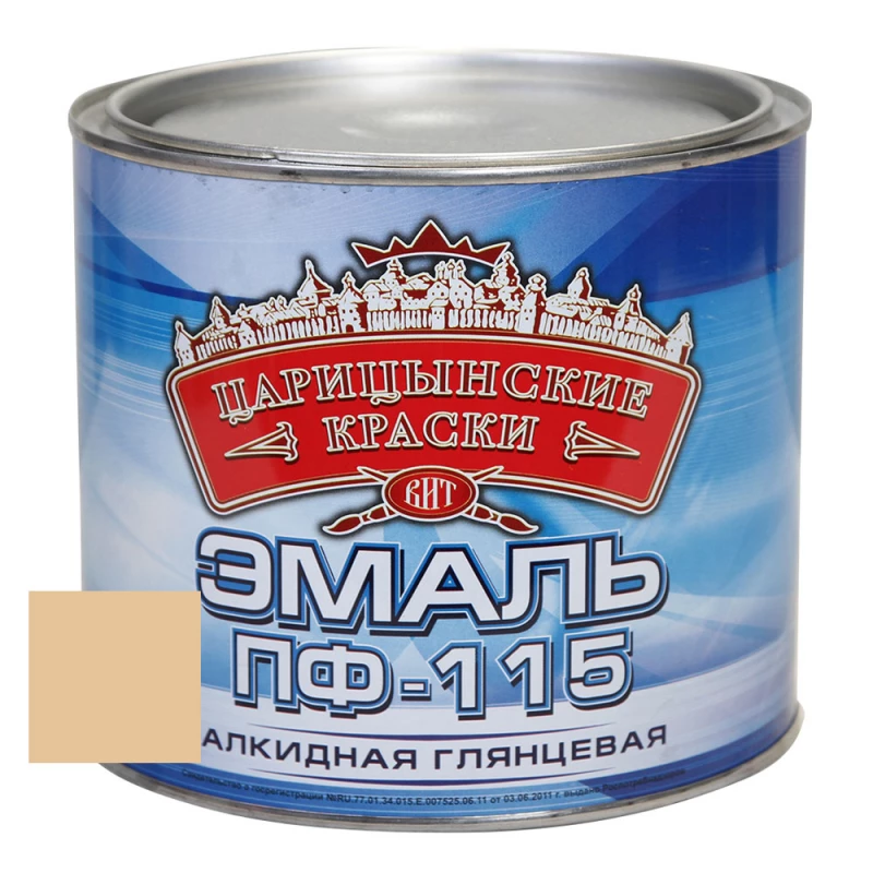 ВИТ Эмаль бежевая ПФ 115   1,9 кг.(6)