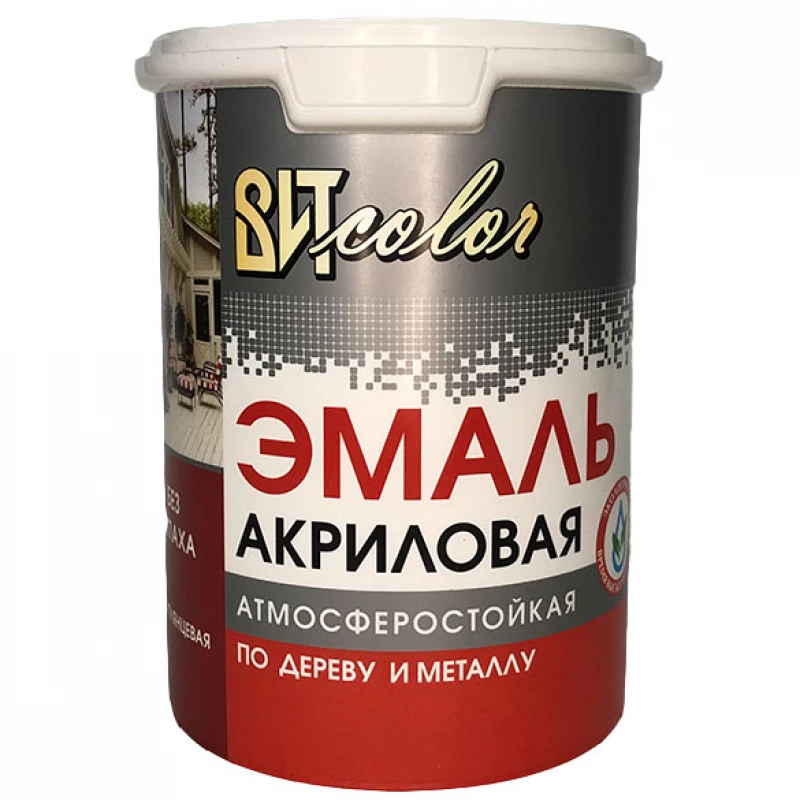 ВИТ Эмаль акриловая полуглянц. универ. зеленая 1 кг,  RAL 6029
