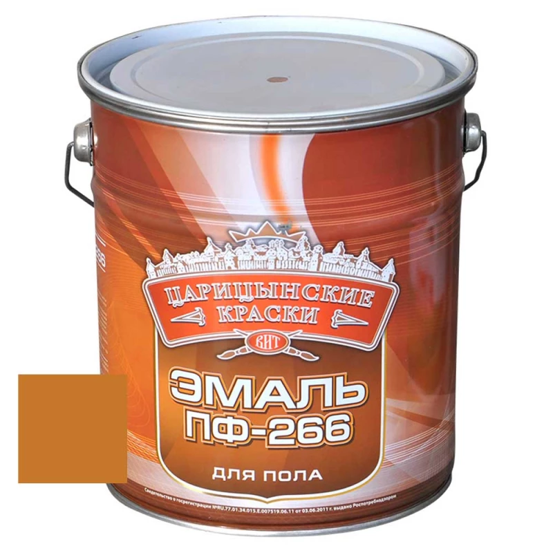 ВИТ Эмаль д/пола желто-кор. ПФ-266  5 кг.