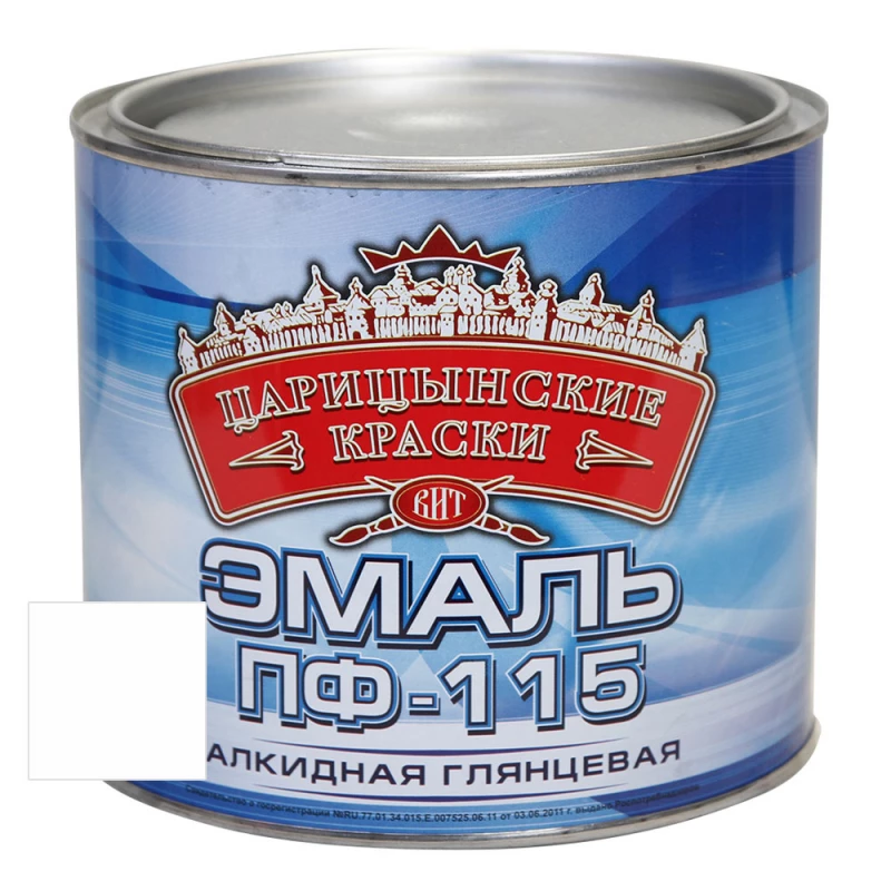 ВИТ Эмаль белая ПФ 115  2,7 кг(6)