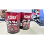 0750-02 Краска термостойкая +700°С DECORIX, банка 0,8 кг., серебристый