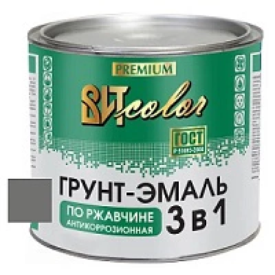ВИТ Грунт-эмаль по ржавчине 3 в 1 темно-серая color 1,8кг(6)