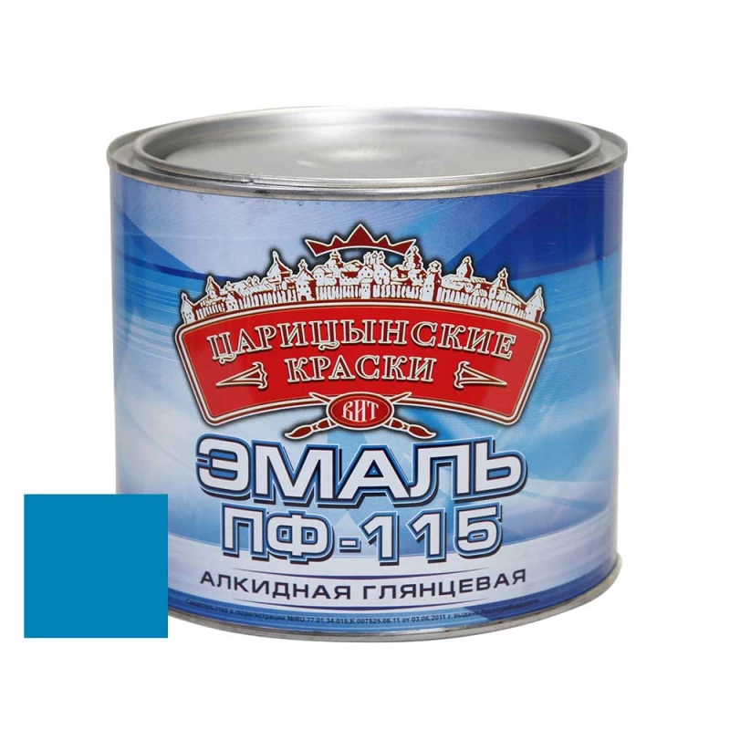 ВИТ Эмаль голубая ПФ 115  0,4 кг Царицынские краски