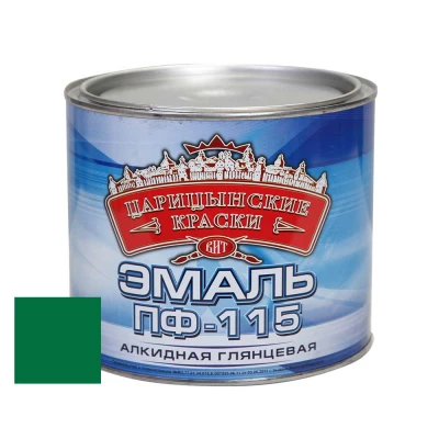 ВИТ Эмаль зеленая ПФ 115  0,4 кг Царицынские краски (12)