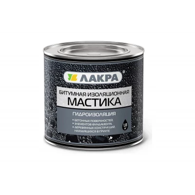 Мастика битумная изоляционная Лакра 1,8 кг(6)