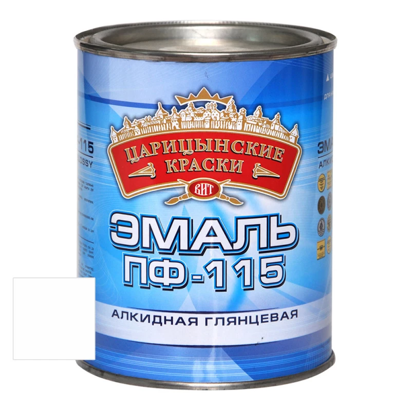 ВИТ Эмаль белая матовая ПФ 115  0,8 кг(14)