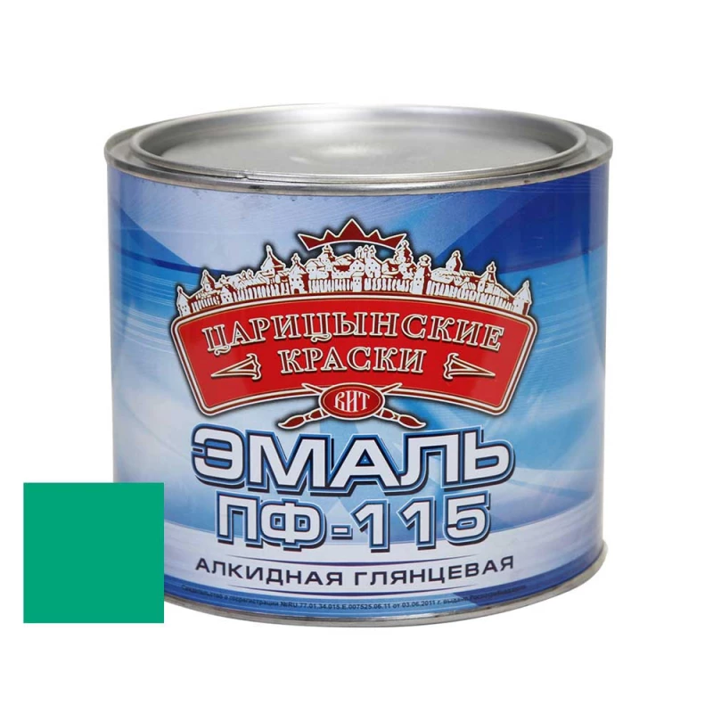 ВИТ Эмаль бирюзовая ПФ 115  0,4 кг Царицынские краски
