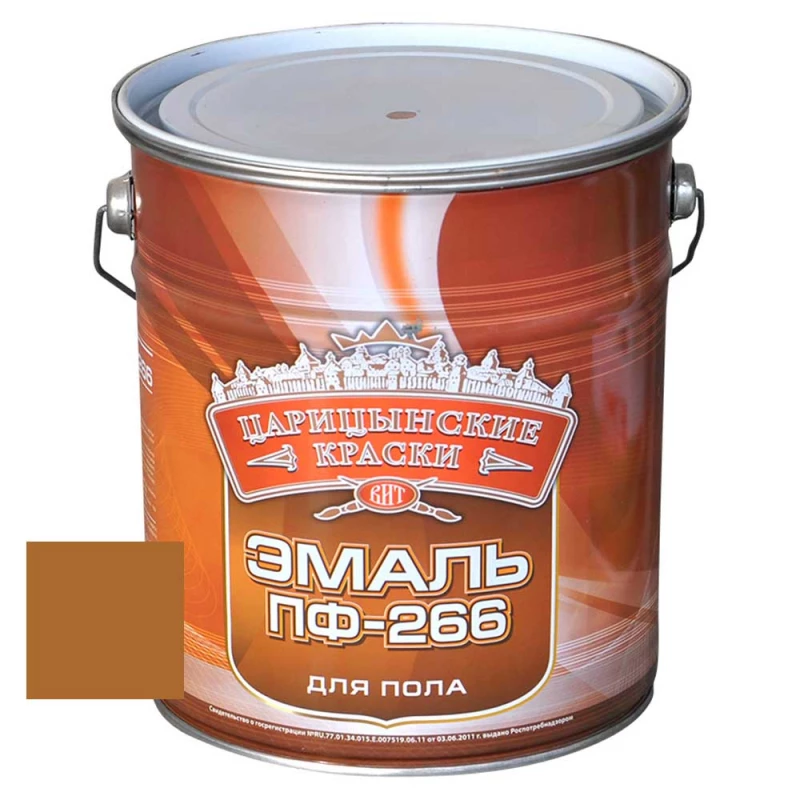 ВИТ Эмаль д/пола золот-кор. ПФ-266 5 кг.