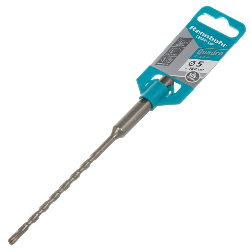 510516 Бур SDS+Rennbohr Quadro 4 грани 5х160   510516 /2