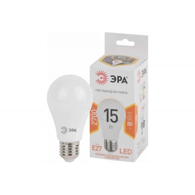 Лампа светодиод ЭРА LED smd A60-15W-827-E27