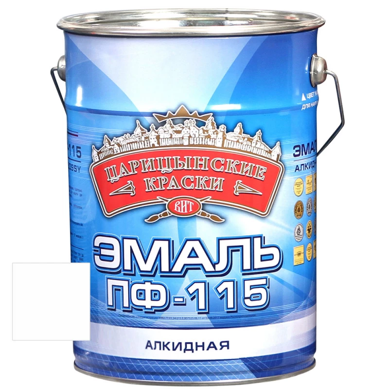 ВИТ Эмаль белая матовая ПФ 115  5 кг.(3)