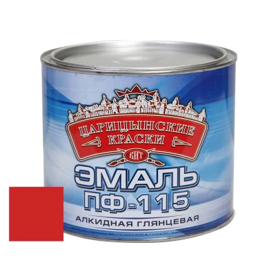 ВИТ Эмаль красная ПФ 115  0,4 кг Царицынские краски (12)