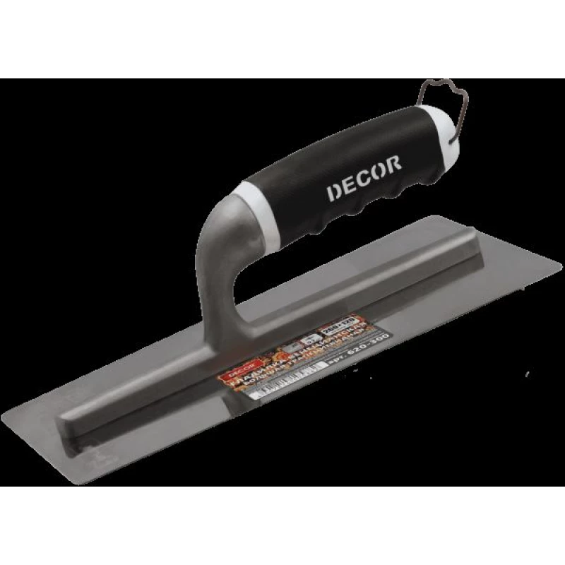 620-300 Гладилка DECOR "Венецианская" 260х120 мм, трапециевидная, 0,7 мм (15шт/45шт)